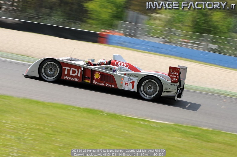 2008-04-26 Monza 1170 Le Mans Series - Capello-McNish - Audi R10 TDI.jpg